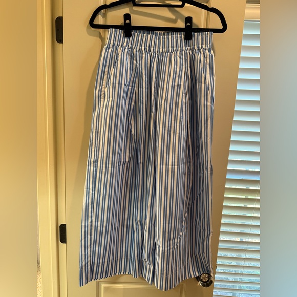 Addison Bay Blue and White Striped blouse and pants set. NWT Small - Picture 4 of 4